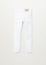 Mango - white Slim-fit cotton trousers Mango - white Slim-fit cotton trousers