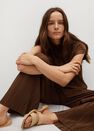 Mango - brown Pleated flowy trousers Mango - brown Pleated flowy trousers
