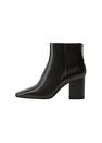 Mango - black Heel leather ankle boot Mango - black Heel leather ankle boot