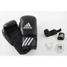 ADIDAS - 14 Oz Beginners' Boxing Kit: Gloves - Wraps - Mouthguard - Black ADIDAS - 14 Oz Beginners' Boxing Kit: Gloves - Wraps - Mouthguard - Black