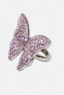 Missguided - Silver Look Butterfly Diamante Ring Missguided - Silver Look Butterfly Diamante Ring