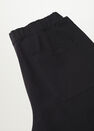 Mango - black Elastic waist cotton Bermuda shorts, Men Mango - black Elastic waist cotton Bermuda shorts, Men