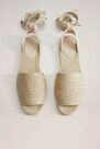 Mango - light beige Laces sling back espadrilles Mango - light beige Laces sling back espadrilles