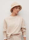 Mango - Pastel Brown Flecked Sweatshirt Mango - Pastel Brown Flecked Sweatshirt
