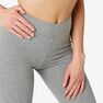 NYAMBA - W26 L30 Fit+ 500 Women's Slim-Fit Stretching Leggings AOP, Grey NYAMBA - W26 L30 Fit+ 500 Women's Slim-Fit Stretching Leggings AOP, Grey