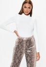 Missguided - White Funnel Neck Long Sleeve Bodysuit Missguided - White Funnel Neck Long Sleeve Bodysuit