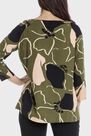 Punt Roma - Khaki printed blouse Punt Roma - Khaki printed blouse