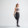 DOMYOS - Extra Small 100 Women's Fitness Cardio Training Sports Bra, Black DOMYOS - Extra Small 100 Women's Fitness Cardio Training Sports Bra, Black