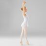DOMYOS - 12-13 Years Girls' Mixed Media Ballet Skirted Leotard, Candyfloss DOMYOS - 12-13 Years Girls' Mixed Media Ballet Skirted Leotard, Candyfloss