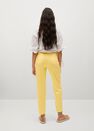 Mango - yellow Straight cotton trousers, Women Mango - yellow Straight cotton trousers, Women