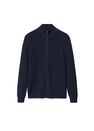 Mango - medium blue Zipped cotton cardigan Mango - medium blue Zipped cotton cardigan