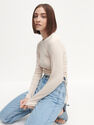Reserved - Blouse with drawcords - Ivory Reserved - Blouse with drawcords - Ivory