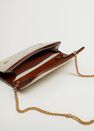 Mango - natural white Jute wallet with chain Mango - natural white Jute wallet with chain