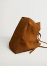 Mango - Medium Brown Leather Shopper Bag Mango - Medium Brown Leather Shopper Bag