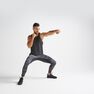 DOMYOS - W32 L33 Men's Cardio Fitness Training Leggings Fleg 500 - Print - Black DOMYOS - W32 L33 Men's Cardio Fitness Training Leggings Fleg 500 - Print - Black