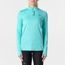 KALENJI - M/L ZIP RUN WARM WOMEN'S LONG-SLEEVED RUNNING T-SHIRT, Fluo Coral Pink KALENJI - M/L ZIP RUN WARM WOMEN'S LONG-SLEEVED RUNNING T-SHIRT, Fluo Coral Pink