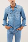 Salsa Jeans - Blue Slim fit denim shirt Salsa Jeans - Blue Slim fit denim shirt