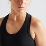 DOMYOS - Extra Small 100 Women's Fitness Cardio Training Sports Bra, Black DOMYOS - Extra Small 100 Women's Fitness Cardio Training Sports Bra, Black