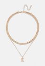 Missguided - Gold Look Gothic Initial Pendant L Necklace, Women Missguided - Gold Look Gothic Initial Pendant L Necklace, Women