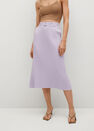 Mango - lt-pastel purple Pleated skirt with belt Mango - lt-pastel purple Pleated skirt with belt