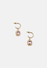 Missguided - Pink Gold Look Mini Gem Huggie Hoop Earrings Missguided - Pink Gold Look Mini Gem Huggie Hoop Earrings