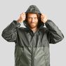 QUECHUA - Medium Men's country walking rain coat - NH100 Raincut Full Zip, Dark Petrol Blue QUECHUA - Medium Men's country walking rain coat - NH100 Raincut Full Zip, Dark Petrol Blue