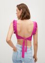 Mango - bright pink Ruffled strap top, Women Mango - bright pink Ruffled strap top, Women