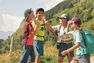 QUECHUA - 7-15Y Kids' Hiking Cap MH100 - Turquoise QUECHUA - 7-15Y Kids' Hiking Cap MH100 - Turquoise