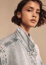Mango - open blue Oversized denim gilet Mango - open blue Oversized denim gilet