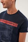 Salsa Jeans - Navy Textured Crew Neck T-Shirt Salsa Jeans - Navy Textured Crew Neck T-Shirt