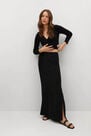 Mango - Black Slit Long Skirt, Women Mango - Black Slit Long Skirt, Women