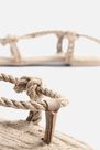 Missguided - Beige Beige Rope Lace Up Sandals Missguided - Beige Beige Rope Lace Up Sandals