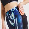 DOMYOS - W30 L31 120 Women's Fitness Cardio Training Leggings, Green DOMYOS - W30 L31 120 Women's Fitness Cardio Training Leggings, Green