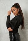 Missguided - Black Shirred Blouse Missguided - Black Shirred Blouse