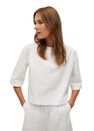 Mango - white Pleated cotton blouse Mango - white Pleated cotton blouse