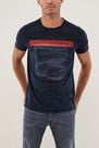 Salsa Jeans - Navy Textured Crew Neck T-Shirt Salsa Jeans - Navy Textured Crew Neck T-Shirt