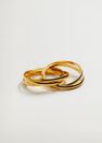 Mango - Gold Crossover Ring Mango - Gold Crossover Ring