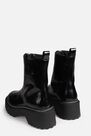 Missguided - Black Zip Up Stitch Detail Chunky Ankle Boots Missguided - Black Zip Up Stitch Detail Chunky Ankle Boots
