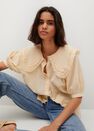 Mango - yellow Babydoll collar blouse, Woman Mango - yellow Babydoll collar blouse, Woman