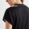 DOMYOS - M/L Women's Cardio Fitness T-Shirt 120 - /Printed, Dark Blue DOMYOS - M/L Women's Cardio Fitness T-Shirt 120 - /Printed, Dark Blue