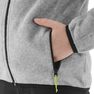 QUECHUA - 8-9Y Forclaz 500 Fleece Child, Light Grey QUECHUA - 8-9Y Forclaz 500 Fleece Child, Light Grey