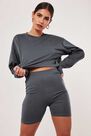 Missguided - Dark Grey Charcoal Cycling Shorts Missguided - Dark Grey Charcoal Cycling Shorts