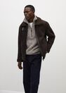 Mango - dark brown Shearling-lined aviator jacket Mango - dark brown Shearling-lined aviator jacket