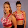 KALENJI - S CD Comfort Running Bra Camo - Peach KALENJI - S CD Comfort Running Bra Camo - Peach