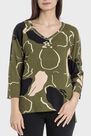 Punt Roma - Khaki printed blouse Punt Roma - Khaki printed blouse