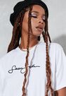 Missguided - White Sean John X Missguided White Classic Oversized T Shirt Missguided - White Sean John X Missguided White Classic Oversized T Shirt