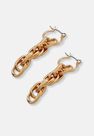 Missguided - Gold Look Twist Chain Drop Earrings, Women Missguided - Gold Look Twist Chain Drop Earrings, Women