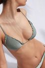 Calzedonia - SHINY SILVER GREEN Padded Triangle Bikini Top Formentera Calzedonia - SHINY SILVER GREEN Padded Triangle Bikini Top Formentera