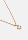 Missguided - Gold Gold Look Pave C Initial Pendant Necklace Missguided - Gold Gold Look Pave C Initial Pendant Necklace