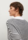 Mango - Medium blue Striped cotton-blend sweater Mango - Medium blue Striped cotton-blend sweater